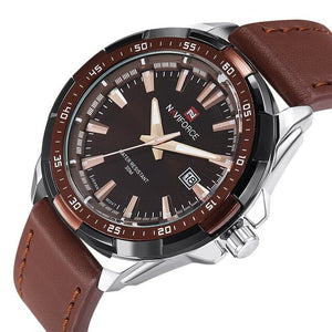 Quartz Military Leather Wrist Watch