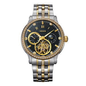 NESUN Skeleton Diamond Watch