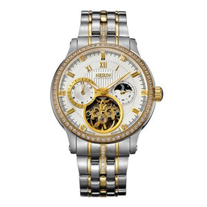 NESUN Skeleton Diamond Watch