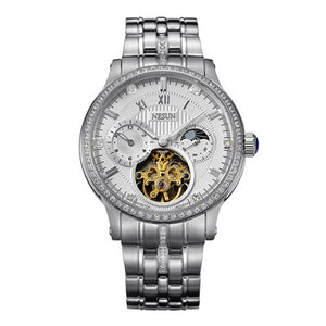 NESUN Skeleton Diamond Watch