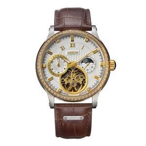 NESUN Skeleton Diamond Watch