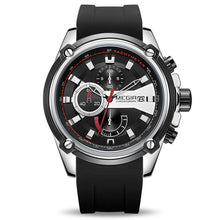 Load image into Gallery viewer, Black Silicone Sports Quartz Watch