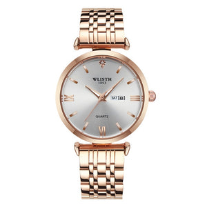 Luxury Ladies Golden Wrist Watch