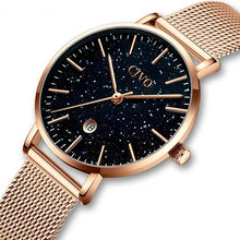 Load image into Gallery viewer, Gold Quartz Starry Watch