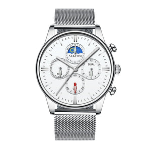 Brand Luxury White Gold Watch