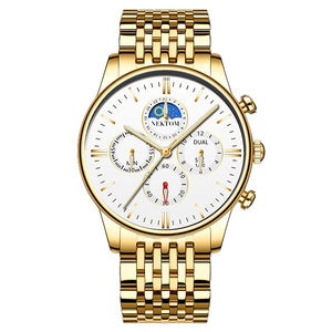 Brand Luxury White Gold Watch