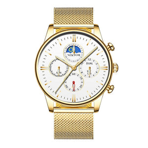 Brand Luxury White Gold Watch